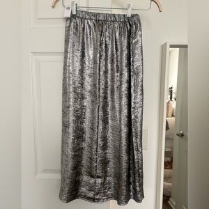 Old Navy Silver Maxi Skirt